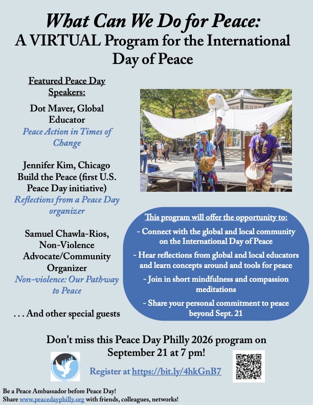 Peace Day Program Flyer